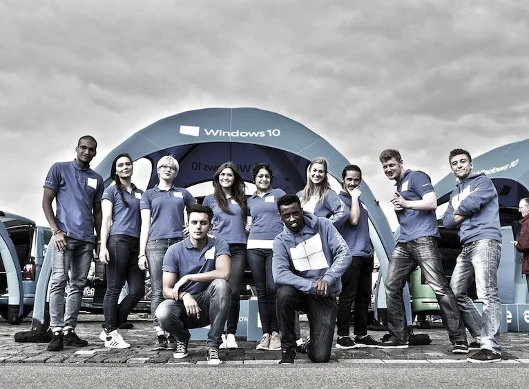 Promotionteam von United People im Einsatz bei einer Kundenaktion